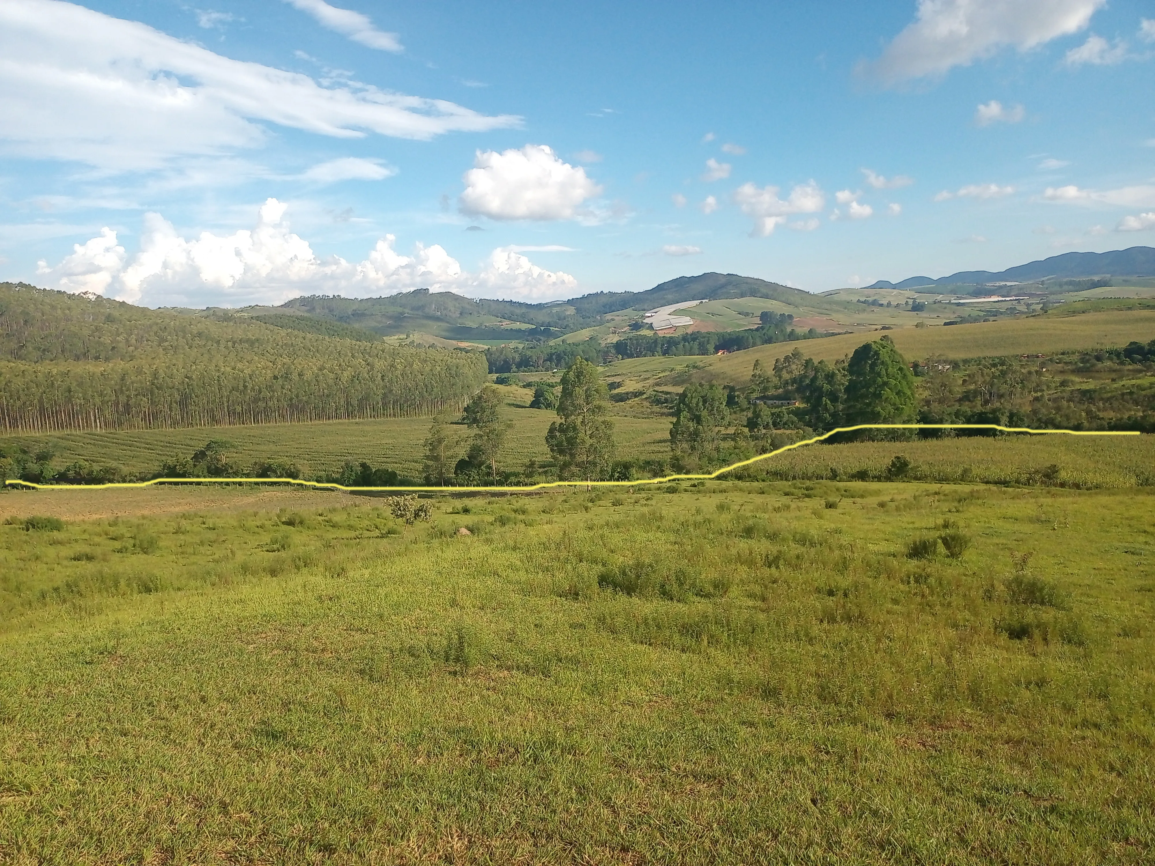 Este é para você que idealizou ter um sítio em localização privilegiada e de fácil acesso.  Área de terras com 7,7 alqueires ou 18,6 hectares sem edificações, com açude, localizado a apenas 2Km da rodovia Andadas/Poços de Caldas, topografia oitenta por cento tratorável, 3 hectares formados com eucalipto cortado recentemente, bacias de contenção contra erosão, sem servidão de caminho para terceiros,  local ideal para a agropecuária, construir sua morada ou para o lazer, fica próximo de Andradas e de Poços de Caldas, região que vem se devolvendo com diversidade de culturas como horticultura, flores, oliveiras, eucalipto e frutíferas, altitude média entre 1340 a 1365 metros. Agende logo sua visita, com as boas qualidades que este imóvel possui será vendido rapidamente. - foto 5